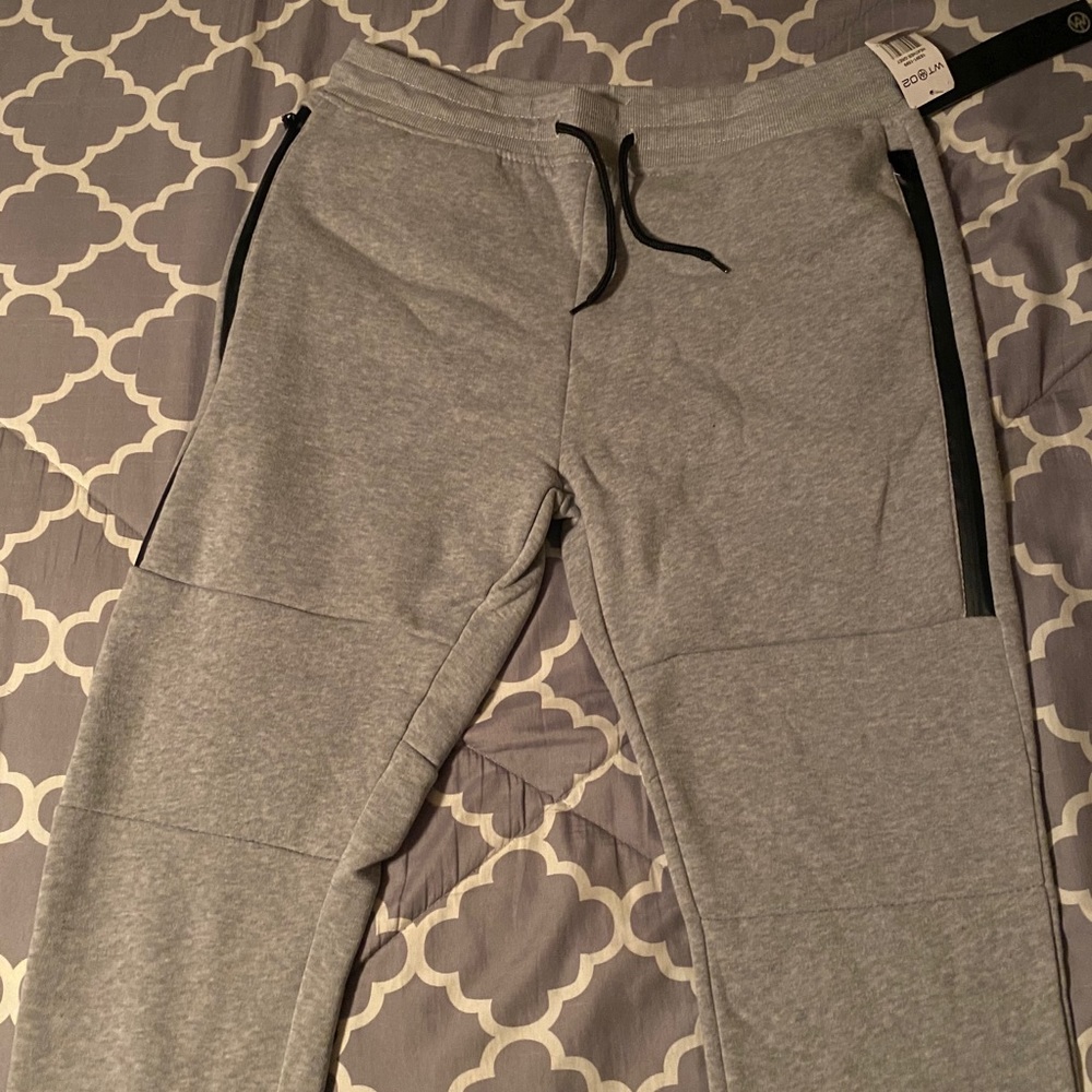 Gray sweat pants
